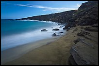 Olivine sand beach. Big Island, Hawaii, USA ( color)