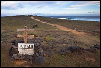 Burial site near South Point. Big Island, Hawaii, USA