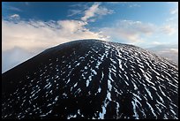 Cinder cone near summit, sunset. Mauna Kea, Big Island, Hawaii, USA (color)