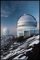 Gemini Northern Telescope and Canada-France Telescope. Mauna Kea, Big Island, Hawaii, USA ( color)