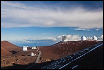 Summit observatory complex. Mauna Kea, Big Island, Hawaii, USA