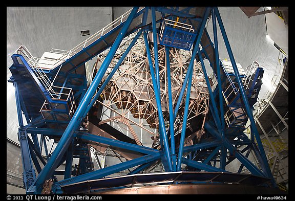 Inside Keck Observatory. Mauna Kea, Big Island, Hawaii, USA (color)