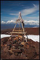 Altar on the summit. Mauna Kea, Big Island, Hawaii, USA ( color)