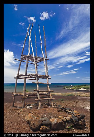 Altar, Puukohola Heiau National Historic Site. Big Island, Hawaii, USA