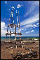 Altar, Puukohola Heiau National Historic Site. Big Island, Hawaii, USA ( color)