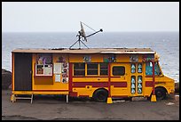 Reconverted school bus, Kahakuloa. Maui, Hawaii, USA