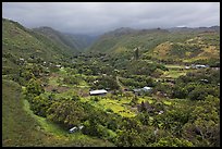 Kahakuloa valley. Maui, Hawaii, USA (color)