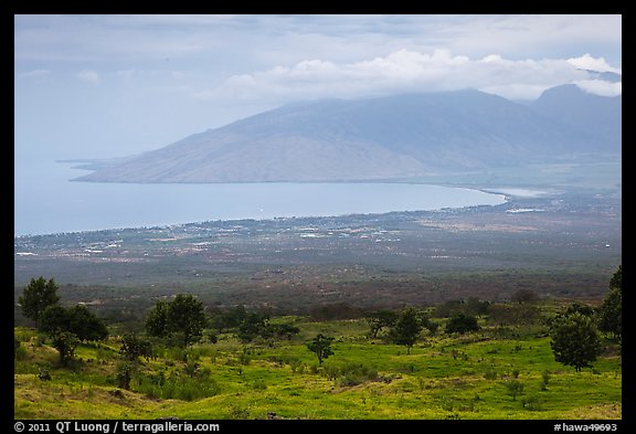 Maalea Bay and West Maui. Maui, Hawaii, USA (color)