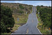 Rough road south of island. Maui, Hawaii, USA