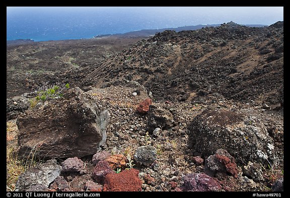 Kanalo natural area reserve and ocean. Maui, Hawaii, USA