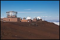 Maui Space Surveillance Complex, Haleakala observatories. Maui, Hawaii, USA (color)