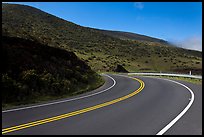 Winding Haleakala road. Maui, Hawaii, USA