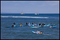 Surfing class. Lahaina, Maui, Hawaii, USA ( color)