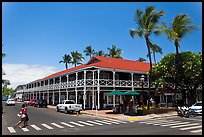 Pioneer Inn and streets. Lahaina, Maui, Hawaii, USA ( color)