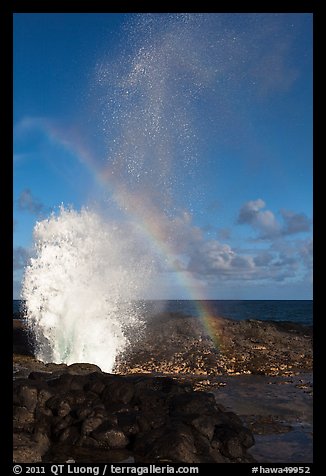 Spouting Horn, Poipu. Kauai island, Hawaii, USA (color)