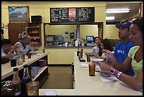 Popular noodle restaurant, Lihue. Kauai island, Hawaii, USA (color)