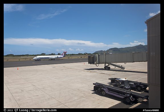 Airport, Lihue. Kauai island, Hawaii, USA (color)
