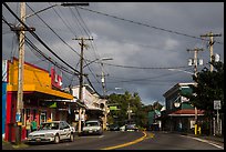 Street, Pahoa. Big Island, Hawaii, USA ( color)