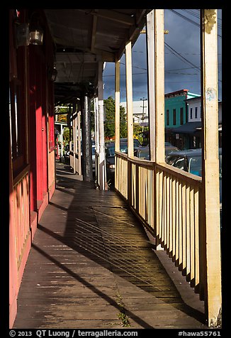 Boardwalk, Pahoa. Big Island, Hawaii, USA (color)