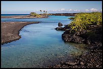 Clear water in channel, Kiholo Bay. Big Island, Hawaii, USA ( color)