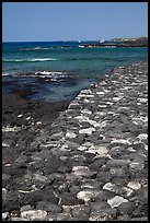 Kuapa (rock wall), Kaloko-Honokohau National Historical Park. Hawaii, USA ( color)
