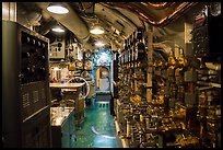 Inside of USS Bowfin submarine, Pearl Harbor. Oahu island, Hawaii, USA ( color)