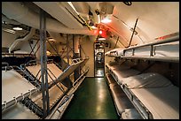 Sleeping bunks, USS Bowfin submarine, Pearl Harbor. Oahu island, Hawaii, USA ( color)