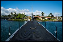 Deck of the submarine USS Bowfin, World War 2 Valor in the Pacific National Monument. Oahu island, Hawaii, USA ( color)