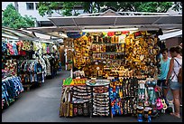 International Market, Waikiki. Waikiki, Honolulu, Oahu island, Hawaii, USA ( color)