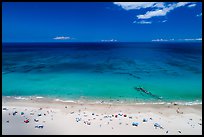 Aerial view of Hapuna Beach and Ocean. Big Island, Hawaii, USA ( color)