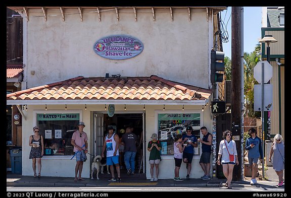 Ululani Hawaiian Shave Ice, Paia. Maui, Hawaii, USA (color)