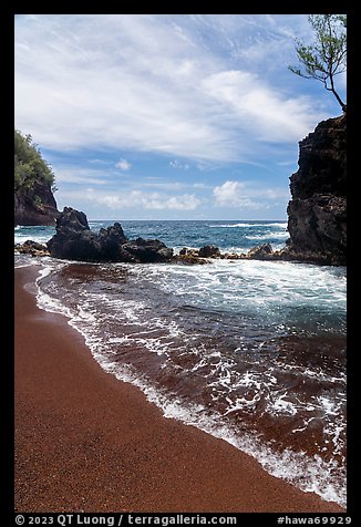 Red Sand Beach, Hana. Maui, Hawaii, USA (color)