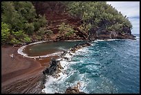 Red Sand Beach from above, Hana. Maui, Hawaii, USA ( color)