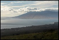 Kihei and West Maui from Piilani Highway. Maui, Hawaii, USA ( color)