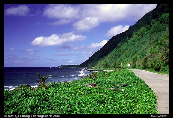 The road between Fitiuta and Luma. American Samoa (color)