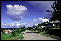 Main street of Fitiuta, Tau Island. American Samoa ( color)