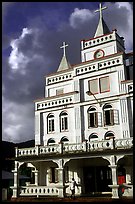 The main church in Leone, the first chuch on American Samoa. Tutuila, American Samoa