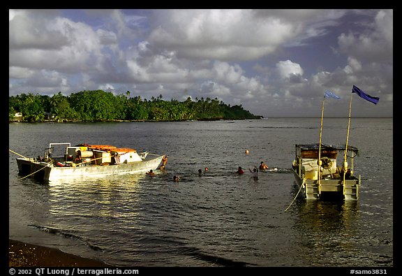 Leone Bay. Tutuila, American Samoa (color)