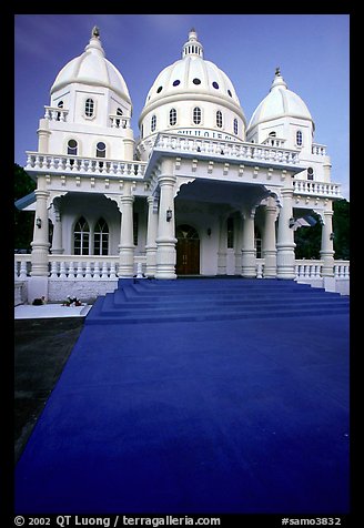 Church near Leone. Tutuila, American Samoa (color)