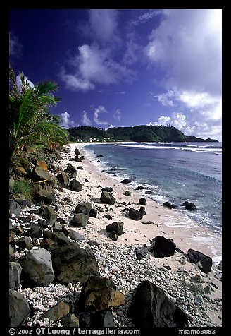 Coast and Cape Mataula. Tutuila, American Samoa