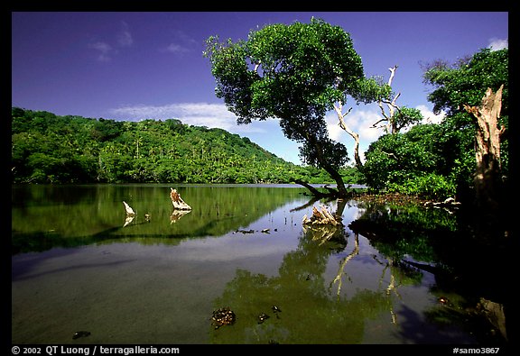 Pala quicksand lake. Aunuu Island, American Samoa