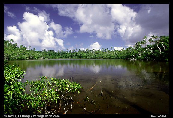 Pala quicksand lake. Aunuu Island, American Samoa