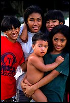 Children in Alofau. Tutuila, American Samoa