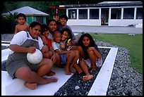 Children in Alofau. Tutuila, American Samoa