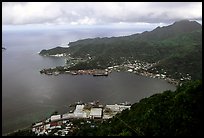 Pago Pago harbor seen from Mount Alava. Pago Pago, Tutuila, American Samoa ( color)