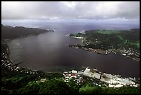 Pago Pago harbor seen from Mount Alava. Pago Pago, Tutuila, American Samoa ( color)