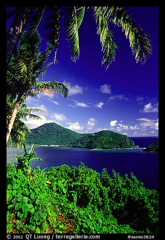 View over Masefau Bay. Tutuila, American Samoa (color)