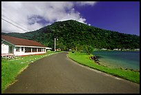 Masefau village. Tutuila, American Samoa