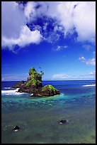 Rocky islet near Maa Kamela. Tutuila, American Samoa ( color)