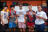 Samoan youngsters, Amouli. Tutuila, American Samoa ( color)
